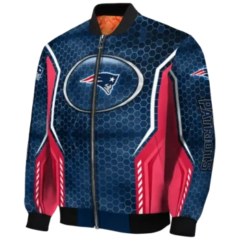 personalized new england patriots power plate blue bomber jacket best selling
