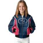 personalized new england patriots power plate blue bomber jacket best selling