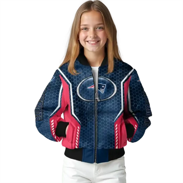 personalized new england patriots power plate blue bomber jacket top rated