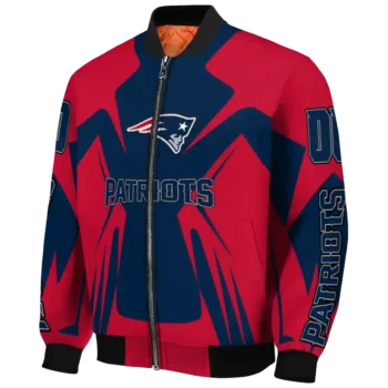 personalized new england patriots spider mark blue red crocs bomber jacket best selling