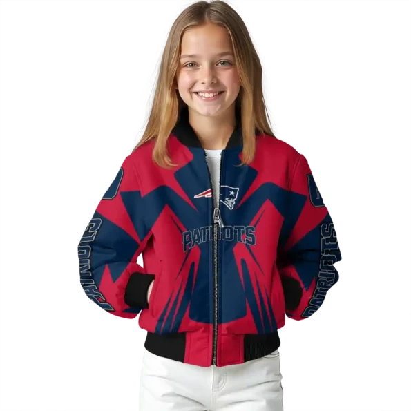 personalized new england patriots spider mark blue red crocs bomber jacket top rated