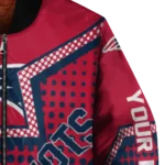 personalized new england patriots star burst blue bomber jacket best selling