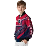 personalized new england patriots star burst blue bomber jacket best selling