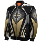 personalized new orleans saints mesh chest black crocs black bomber jacket best selling