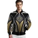 personalized new orleans saints mesh chest black crocs black bomber jacket best selling
