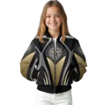 personalized new orleans saints mesh chest black crocs black bomber jacket best selling