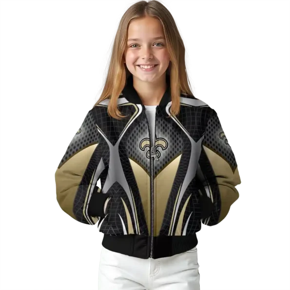 personalized new orleans saints mesh chest black crocs black bomber jacket top rated