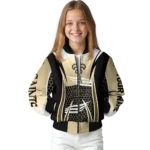 personalized new orleans saints mesh effect gold black bomber jacket best selling