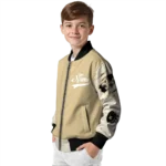 personalized new orleans saints razorback outline gold nude bomber jacket best selling