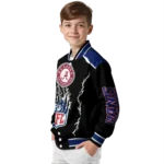 personalized new york giants claw blood blue black varsity jacket best selling