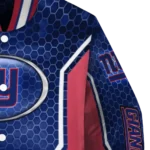 personalized new york giants power plate blue varsity jacket best selling