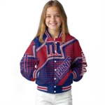 personalized new york giants star burst blue varsity jacket best selling