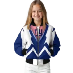 personalized new york giants v stripes blue white bomber jacket best selling