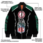 personalized new york jets claw blood green black bomber jacket best selling