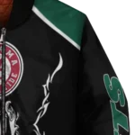 personalized new york jets claw blood green black bomber jacket best selling
