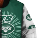 personalized new york jets ferris arena green white bomber jacket best selling