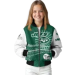 personalized new york jets ferris arena green white bomber jacket best selling