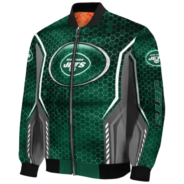 personalized new york jets power plate green bomber jacket best selling
