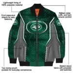 personalized new york jets power plate green bomber jacket best selling