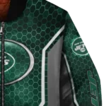 personalized new york jets power plate green bomber jacket best selling