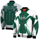 personalized new york jets spider mark green black crocs bomber jacket best selling