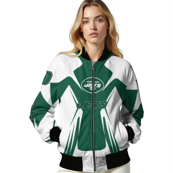 personalized new york jets spider mark green black crocs bomber jacket latest model