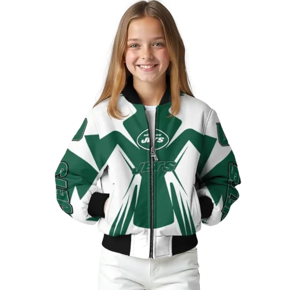 personalized new york jets spider mark green black crocs bomber jacket top rated