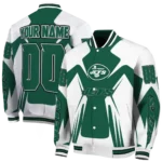 personalized new york jets spider mark green black crocs varsity jacket best selling