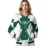personalized new york jets spider mark green black crocs varsity jacket best selling