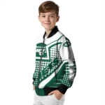 personalized new york jets star burst green bomber jacket best selling