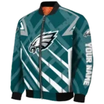 personalized philadelphia eagles chevron angles green bomber jacket best selling