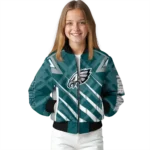 personalized philadelphia eagles chevron angles green bomber jacket best selling