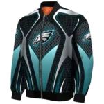 personalized philadelphia eagles mesh chest grey crocs black bomber jacket best selling
