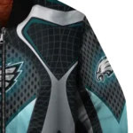 personalized philadelphia eagles mesh chest grey crocs black bomber jacket best selling