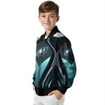 personalized philadelphia eagles mesh chest grey crocs black bomber jacket best selling