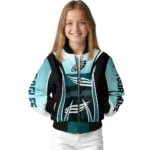 personalized philadelphia eagles mesh effect green black bomber jacket best selling