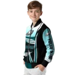personalized philadelphia eagles mesh effect green black bomber jacket best selling