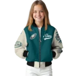 personalized philadelphia eagles razorback outline green nude bomber jacket best selling