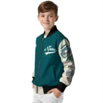 personalized philadelphia eagles razorback outline green nude bomber jacket best selling