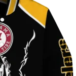personalized pittsburgh steelers claw blood gold black varsity jacket best selling