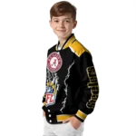 personalized pittsburgh steelers claw blood gold black varsity jacket best selling