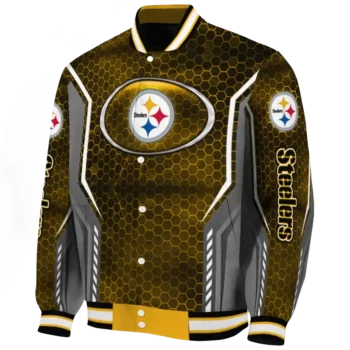 personalized pittsburgh steelers power plate gold varsity jacket best selling