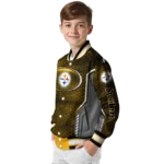 personalized pittsburgh steelers power plate gold varsity jacket best selling