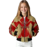 personalized san francisco 49ers spider mark red tan crocs bomber jacket best selling