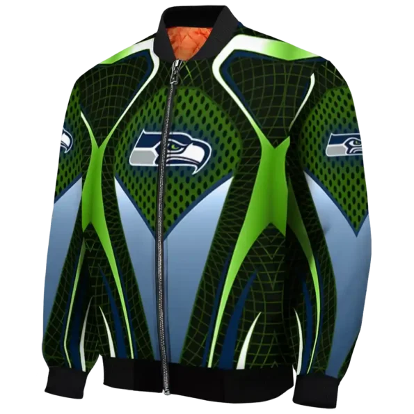 personalized seattle seahawks mesh chest green crocs black bomber jacket best selling