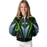 personalized seattle seahawks mesh chest green crocs black bomber jacket best selling
