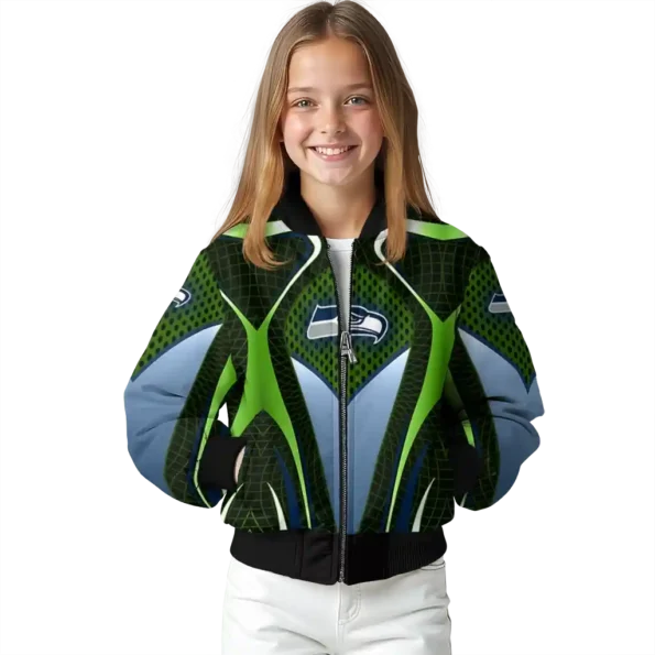 personalized seattle seahawks mesh chest green crocs black bomber jacket top rated