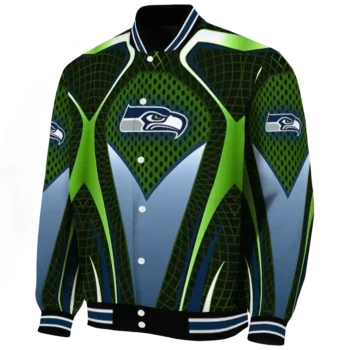 personalized seattle seahawks mesh chest green crocs black varsity jacket best selling