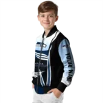 personalized seattle seahawks mesh effect blue black bomber jacket best selling