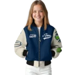 personalized seattle seahawks razorback outline blue nude bomber jacket best selling
